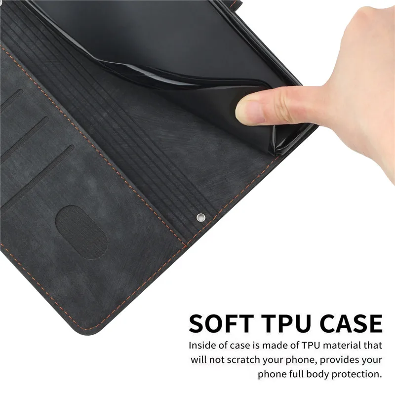 Leather Flip Wallet Phone Case - Elegant and Durable Design