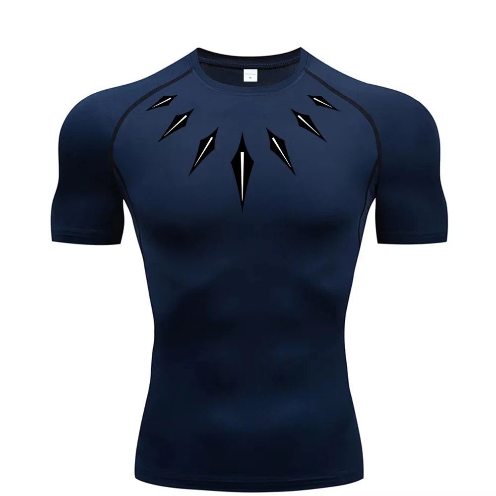 Anime Herren Kompressionsshirt Fitness Sport Laufhose Gym T-Shirts Athletisches Workout Quick Dry Tops T-Shirt Sommer – Detail 13