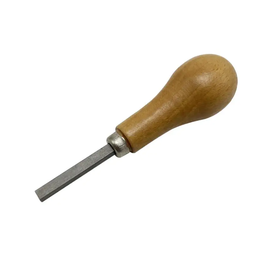 Precision Stone Setting Tool with Ergonomic Wooden Handle