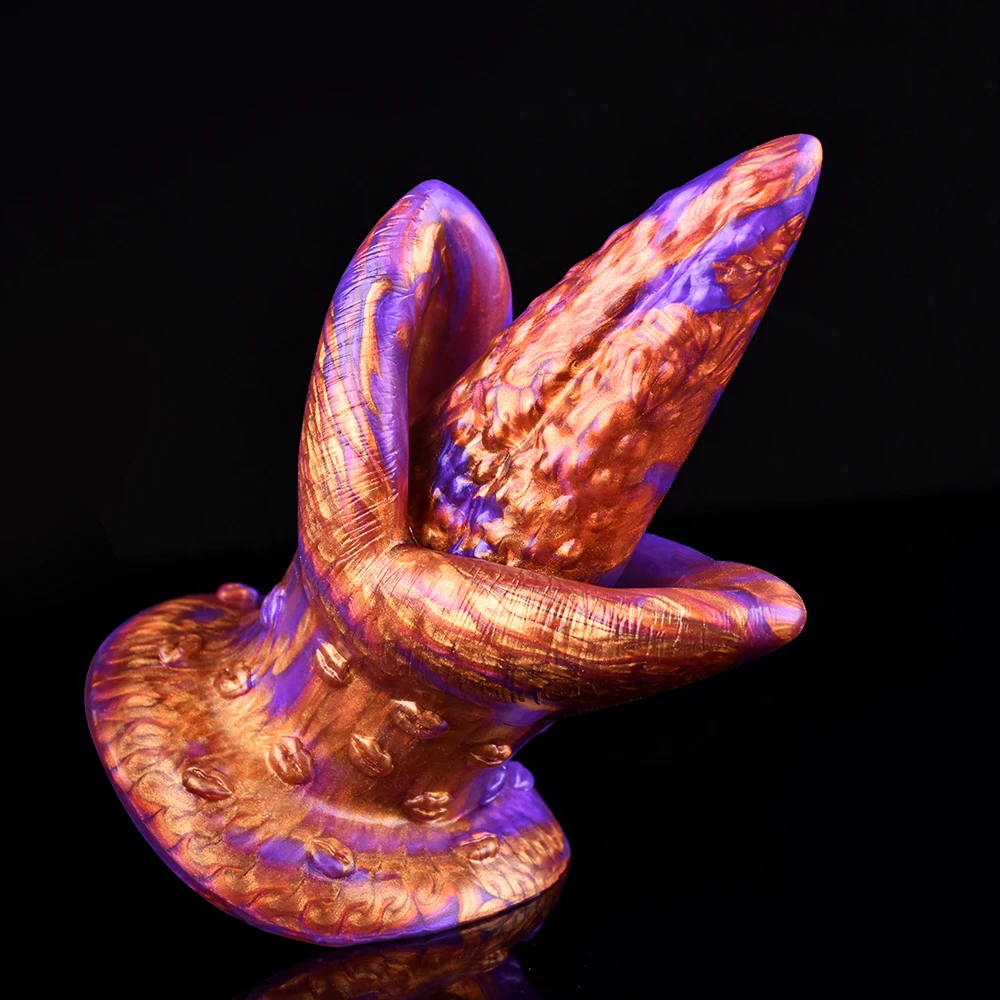 Silikon Analplug Mit Zungenvibrator Für G-punkt Stimulation_voghion.com