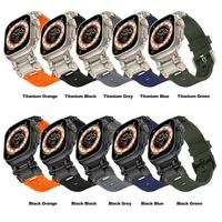 Bracelet de Sport pour Apple Watch S11/10 46MM 42mm 9 8 7 45mm Ultra 3/2 49MM bracelet de montre en Silicone couleur titane pour iWatch SE3 6 44mm 6