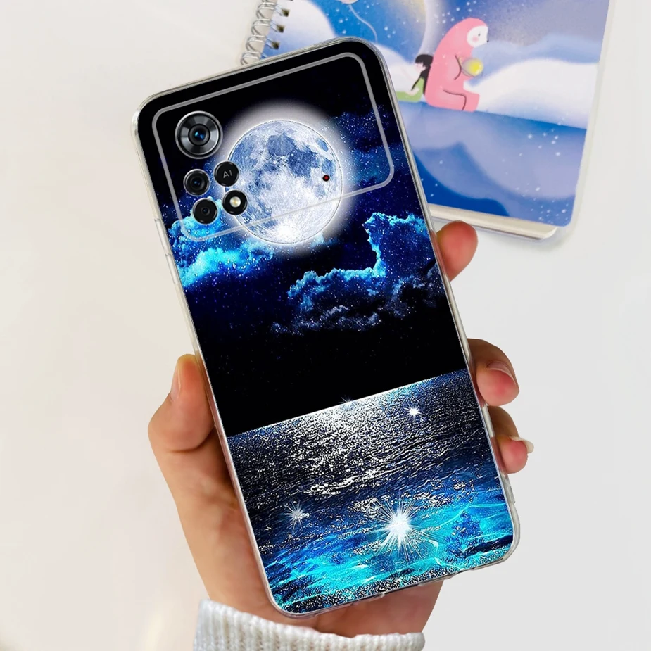New Fashion Painted Clear Silicone Phone Case - Soft Protective Cover for Xiaomi Poco X4 Pro 5G