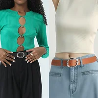 New Luxury Women's Belt Fashion Casual Classic Silvery Buckle Belts Plus Size - Pair with Jeans, Pants, Dress, For Ideal Gifts - Image 2