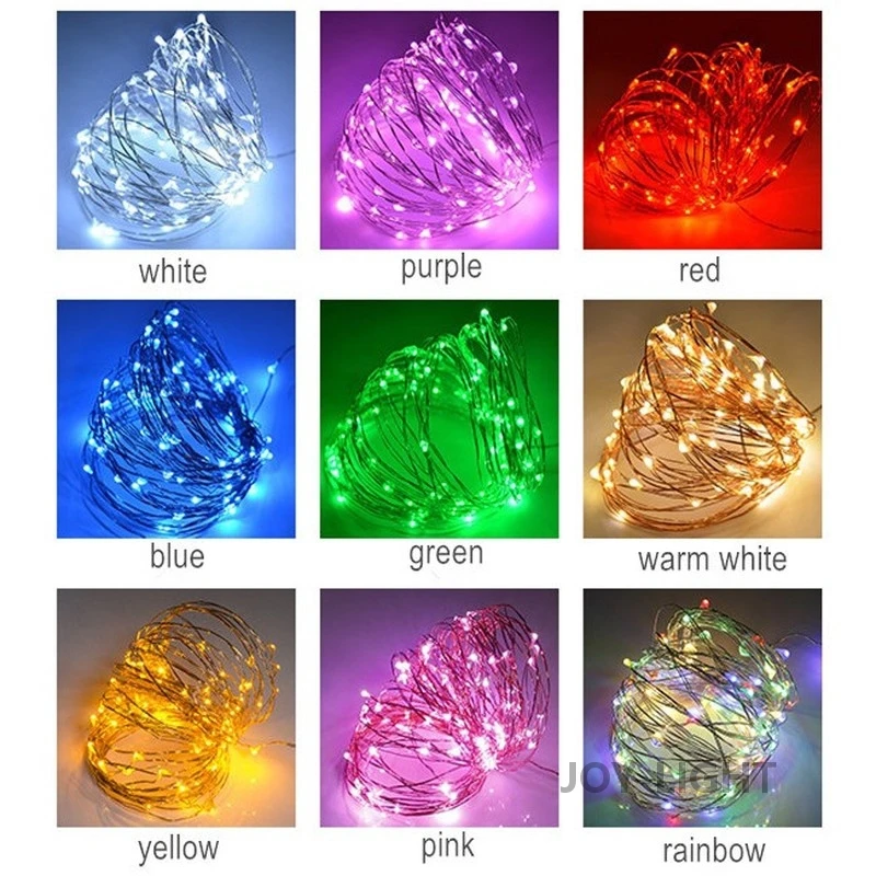 Battery powered 5m LED light bar Copper Wire stopper bar DIY Birthday Wedding Party Decoration 10 PCS led string lights decorative lights string lights led fairy lights