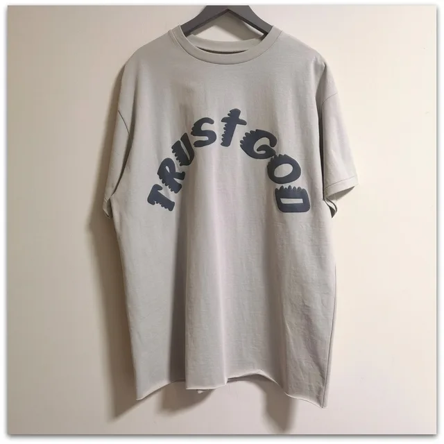 Good Quality CPFM Sunday Service T-shirt Trust God Tee Men Hip-Hop 