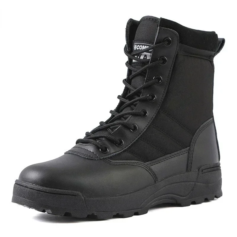 Men Boots Safety Shoes Military Outdoor Work Boots Steel Toe Shoes Winter Puncture-Proof Work Boots For Men 6