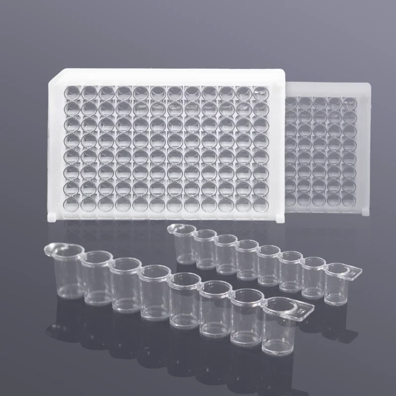 Biosharp BS-PS-96WB 96-well Detachable Microtiter Plate Removable ELISA Plate (send 12Pcs 8-holes Enzyme Strips) Accurate Scale