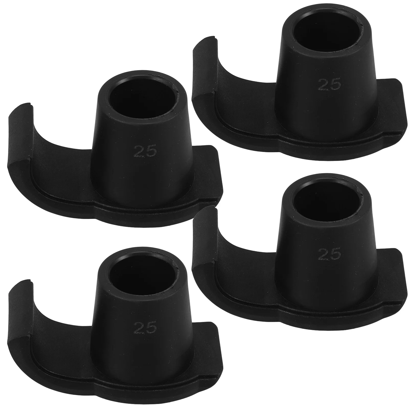 Walking Ski Glides 4 Pcs Anti Slip Walker Skis Crutch Tips Small Sliders Replacement Glides Nonstick Elderly Trekking Pole Covers