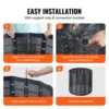 SucceBuy Compost Bin 220Gal Outdoor Expandable Compost Easy to Setup & Large Capacity Composting Bin Fast Creation Fertile Soil