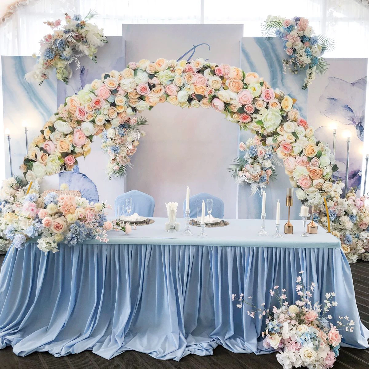 Supporto per fondale ad arco in metallo, set di 2 decorazioni per matrimoni Supporto per arco per palloncini, Archi per matrimoni per cerimonia Compleanno Baby Shower  15