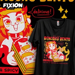 Kimetsu no Yaiba - Rengoku Vibrant Colors Anime T - Shirt - Perfect Manga Gift - XXXL (White)