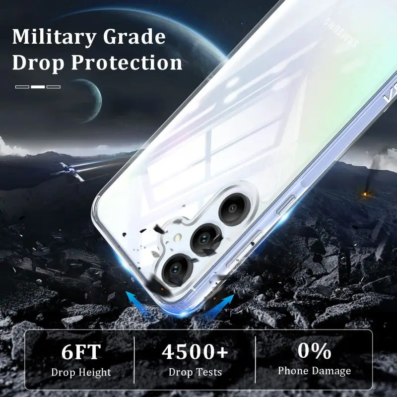 Clear TPU Transparent Slim Silicone Phone Case Cover
