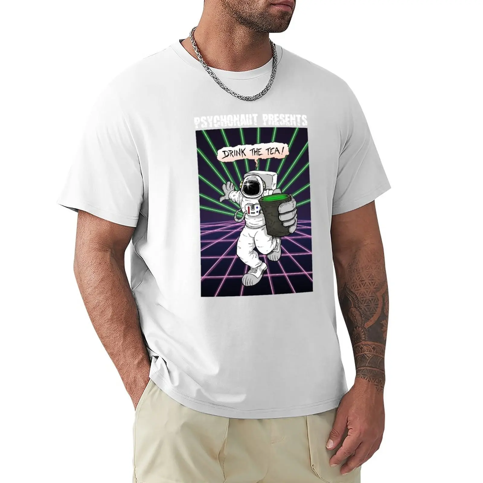 

Psychonaut Presents- Drink the Tea T-Shirt custom t shirt t-shirts man vintage clothes quick-drying t-shirt Men's t-shirt
