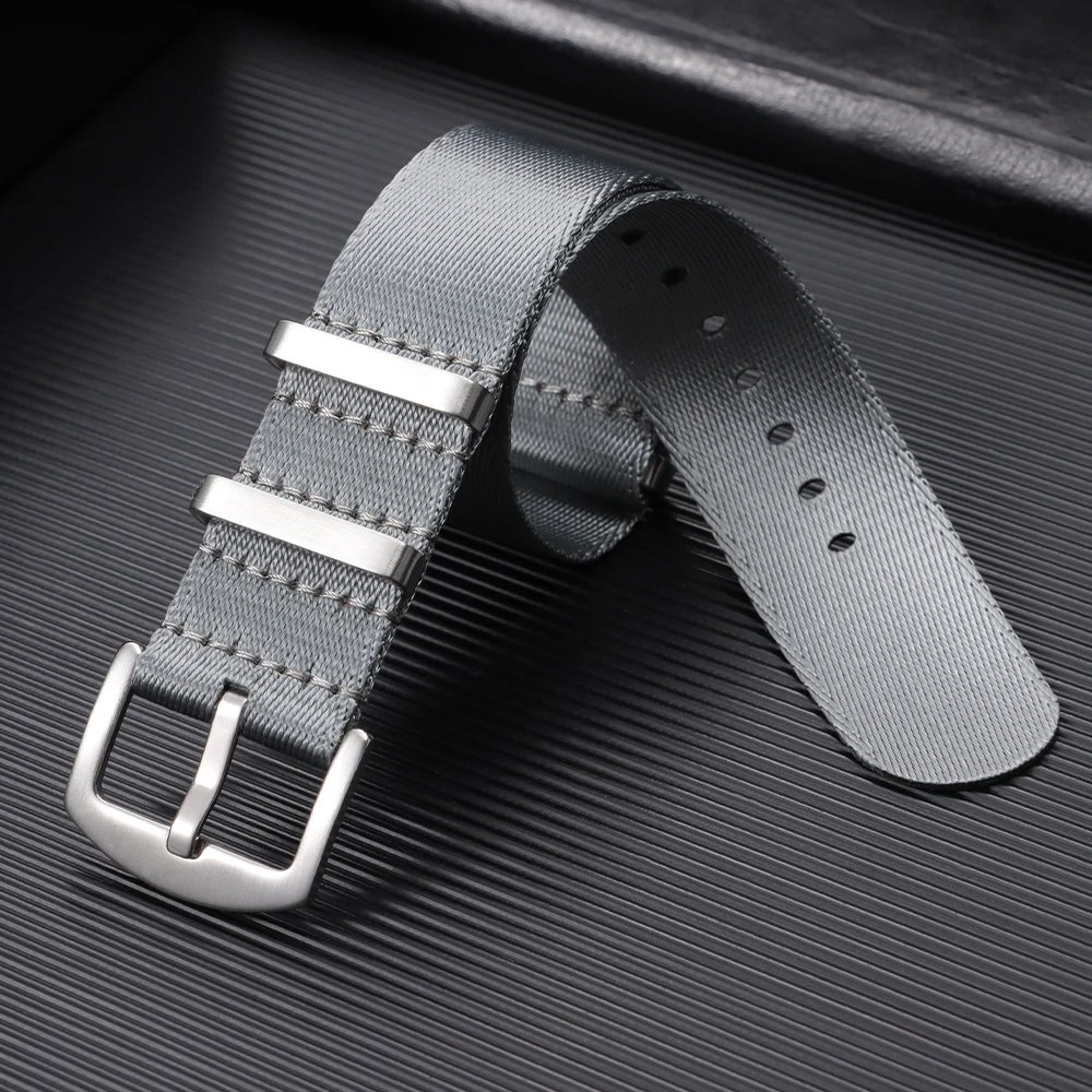 Men's Comfortable Soft Nylon Watch Band - Military Sports Strap Replacement Bracelet, 20mm/22mm
