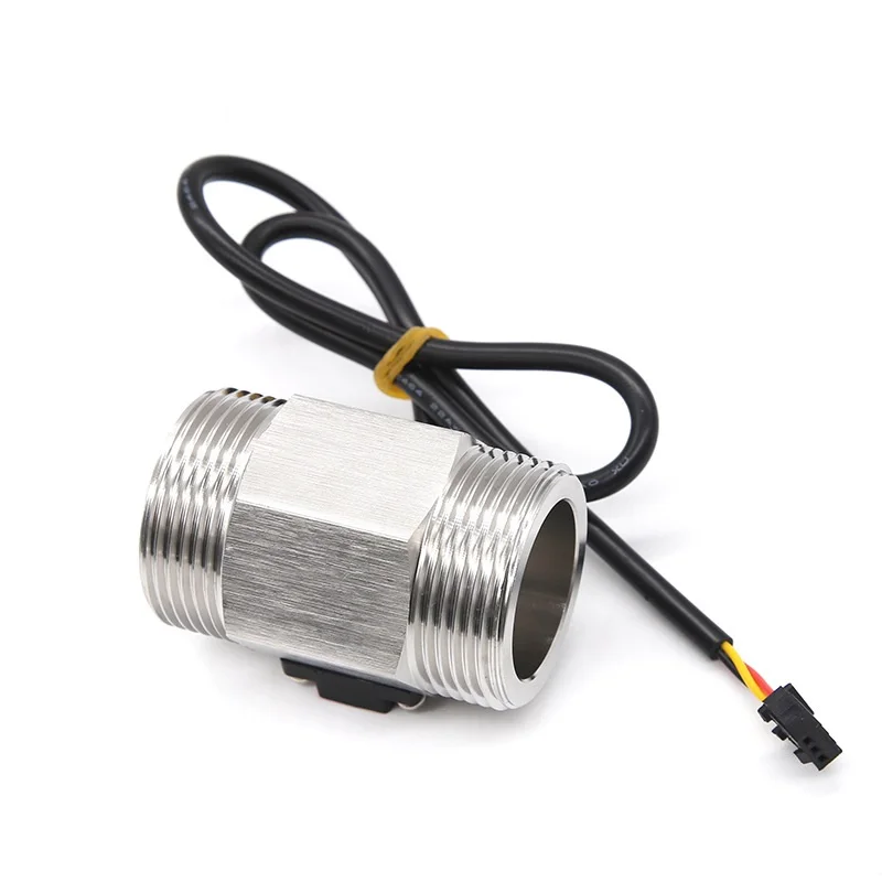 Water Flow Sensor Hall Flowmeter Liquid Flow Meter DN32 G1.25" 3-120L/min DC5-24V YF-DN32-T