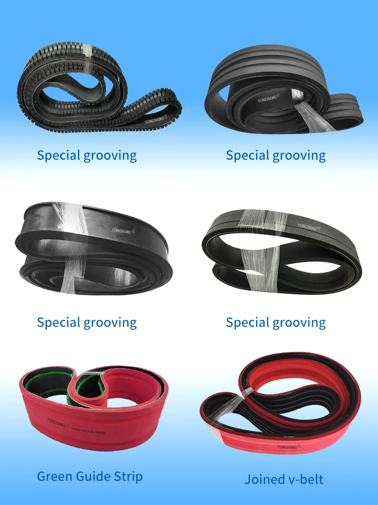 Description Picture 6 of itemCustom industrial extrusion cable puller caterpillar haul off rubber belt power transmission belts traction drive flat belts