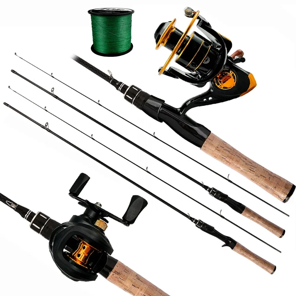CastingSpinningFishingRodFullKitPortableLightweightFishingRod