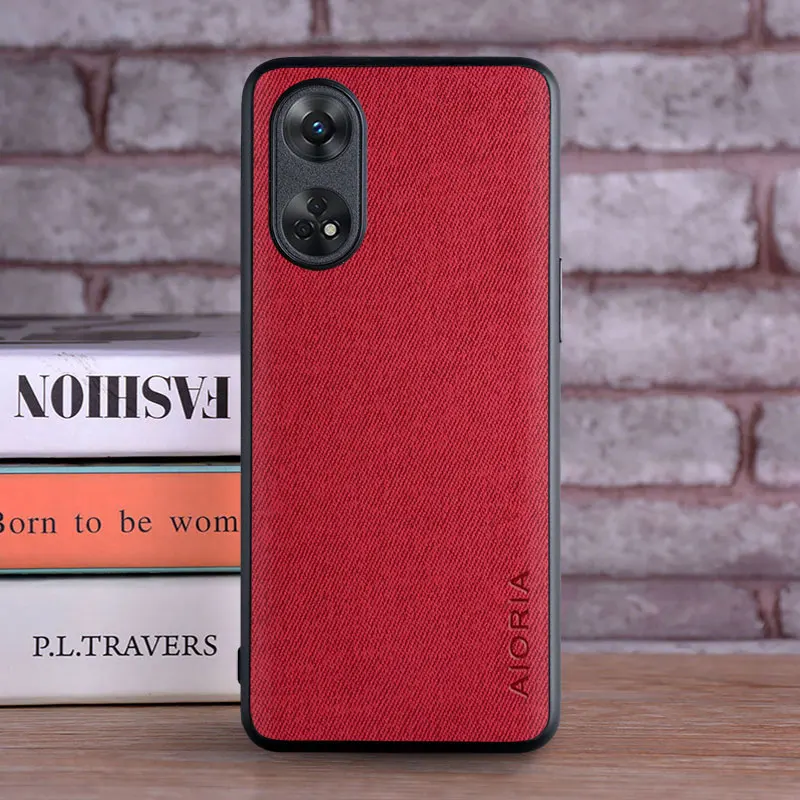 Luxury Textile Leather Phone Case Coque