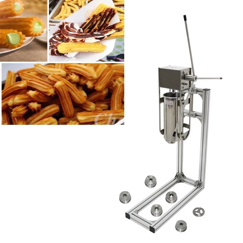 5L Heavy Duty Manual Churros Machine Latin Fruit Donuts Maker Machine  Stainless