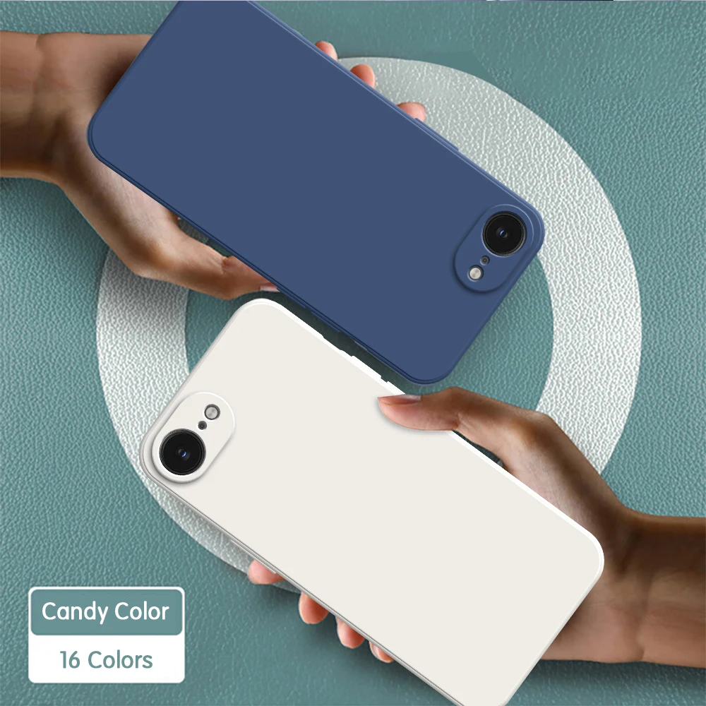 Sleek Silicone Back Cover - Classic Straight Edge Design