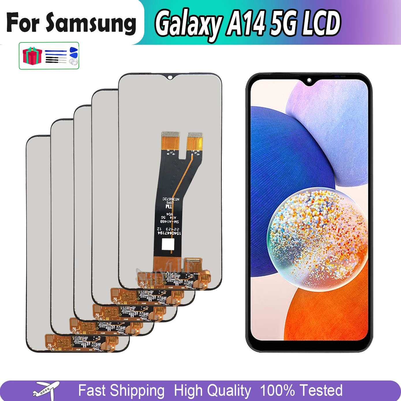 

3/5/10 шт., сенсорный ЖК-дисплей для Samsung Galaxy A14 5G A146