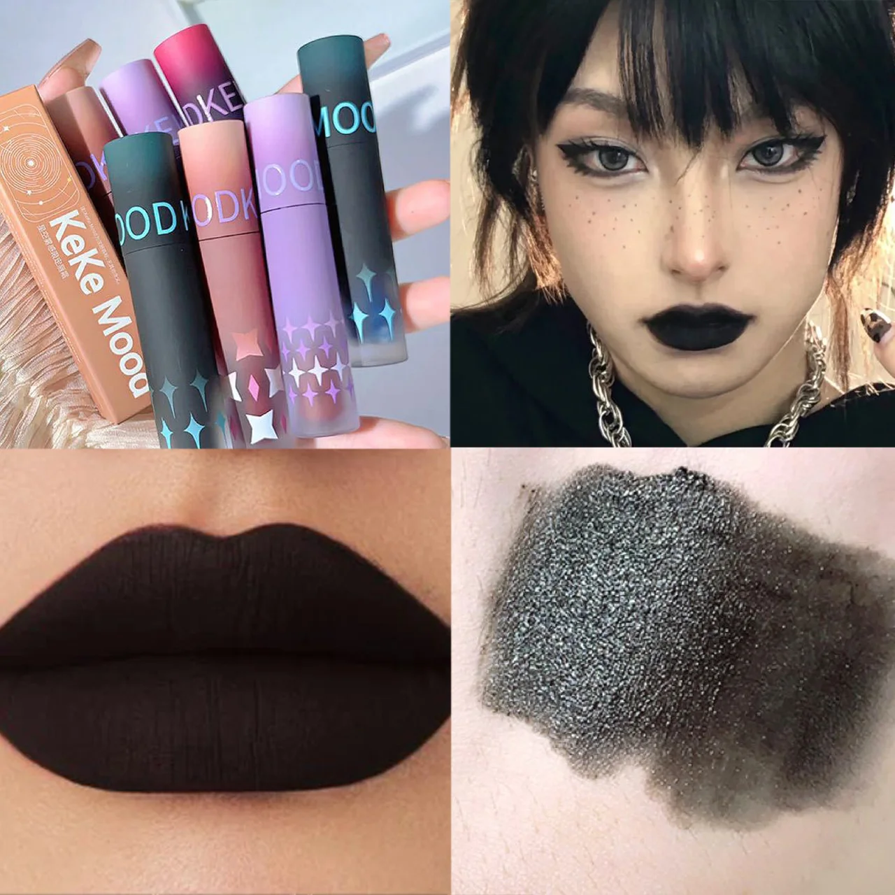 1pc Gothic Lipstick Lip Gloss Lip Tint Makeup lip makeup lip glaze lip tint lip stain lip gloss lip lacquer