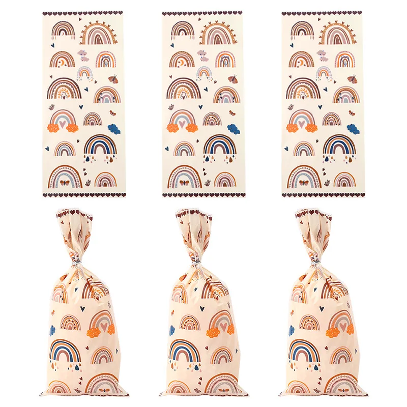 50 stücke Eid Mubarak Geschenk Taschen Kunststoff Süßigkeiten Cookie Tasche Ramadan Kareem Dekoration 2023 Islamischen Muslimischen Party Liefert Geschenke – Detail 8