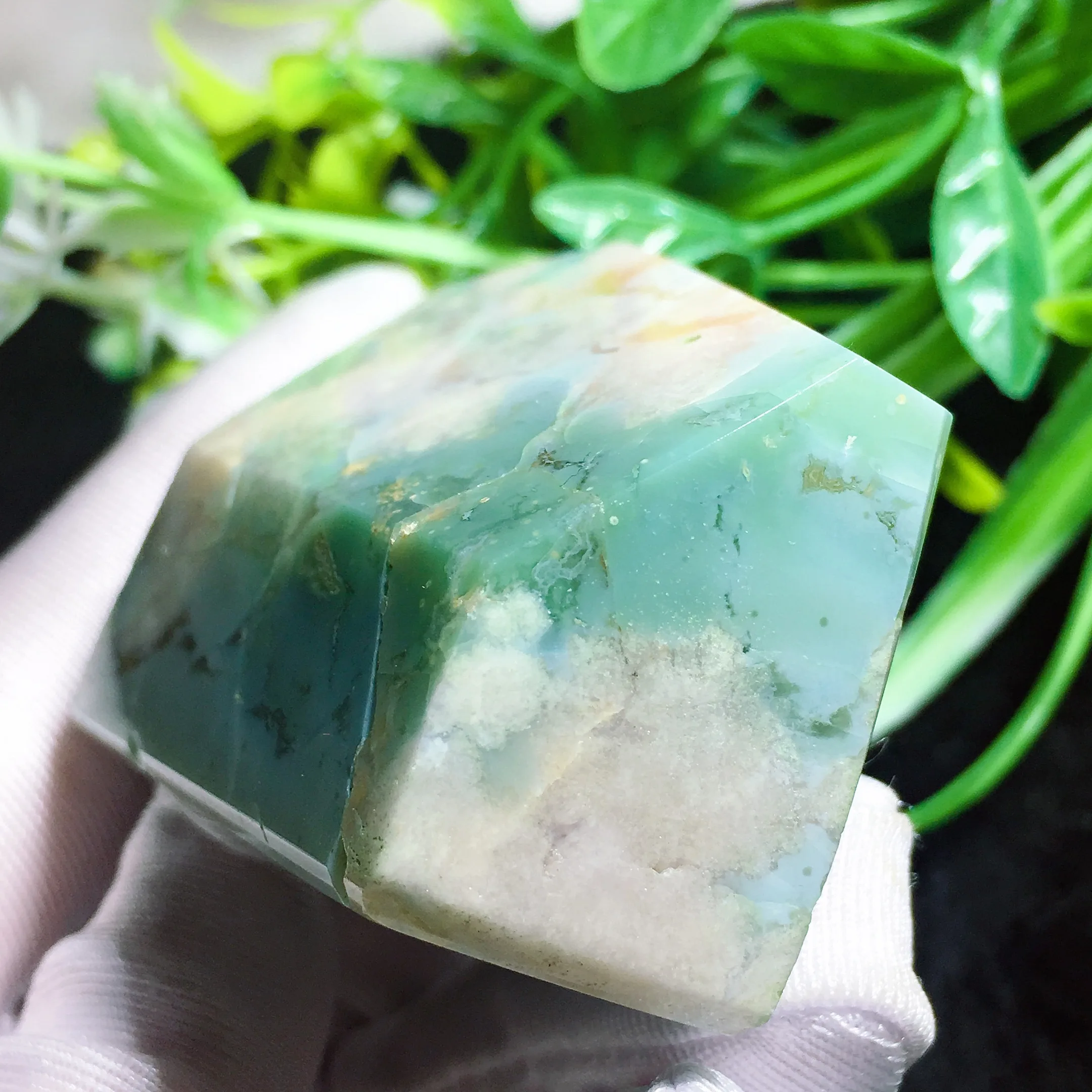 Green Flower Agate Freedom 2414