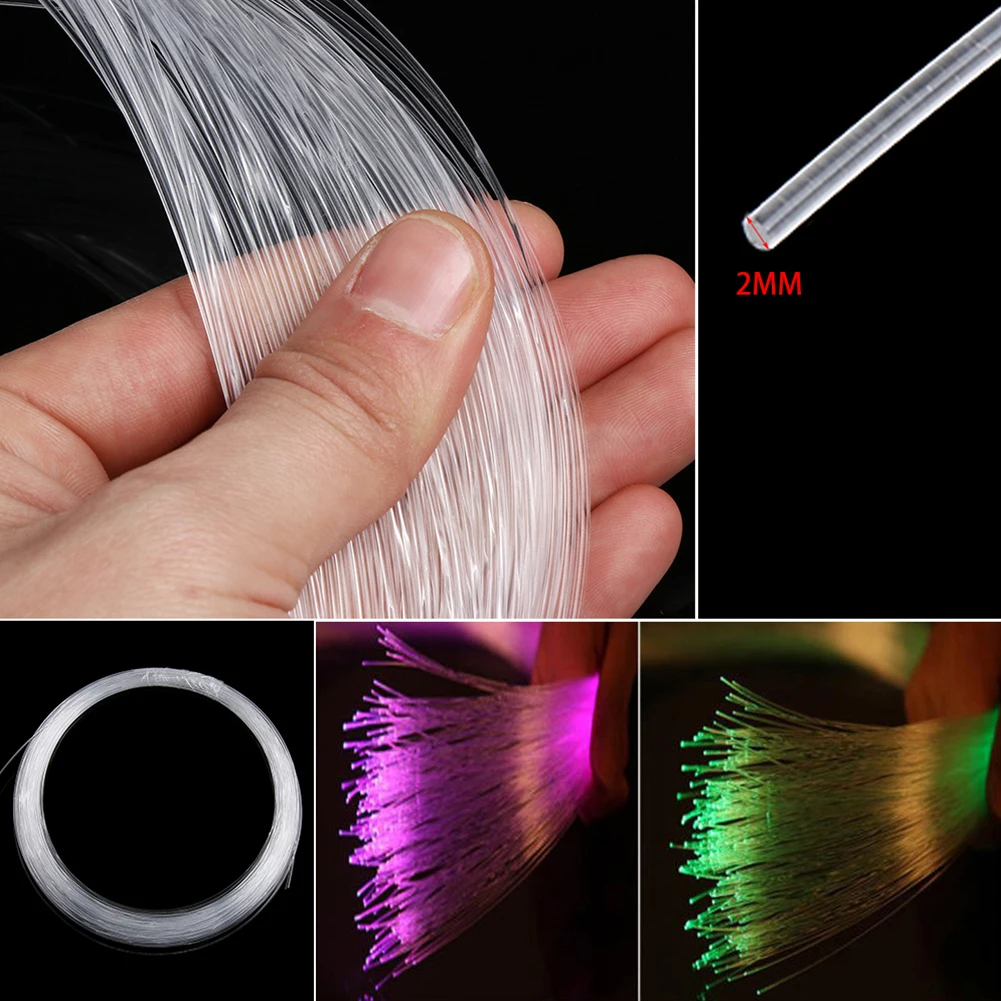 

Durable High Quality Home Optic Fiber Cable LED Decoration Transparent Energy Saving For Car Glow 1 Piece Lights