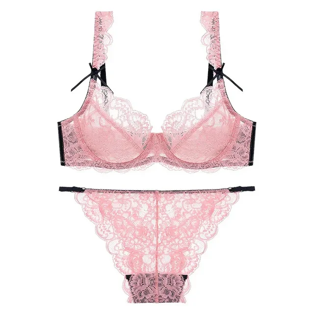 Transparent Ultra-thin Lace Lingerie Set 1