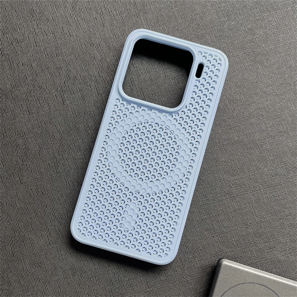 Honeycomb Breathable Magnetic Silicone Bumper Case - Hollow Solid Color Design