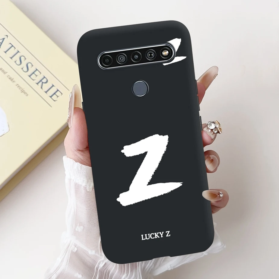 Cute Letters Cartoon Soft TPU Matte Phone Case Cover