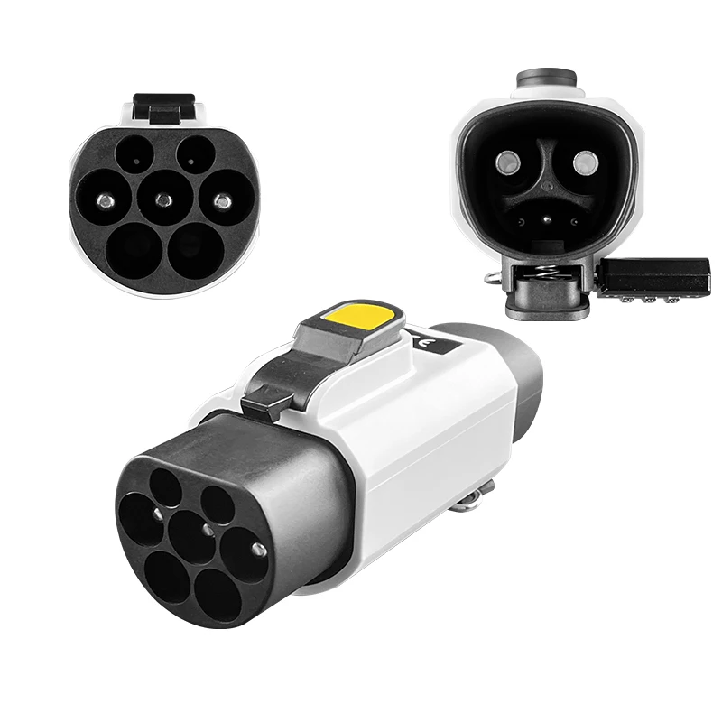 Ev Charging Adapter For Tesla charging station Tesl a to GBT Electric Car 250V EV Charger 32A 7KW NACS To GBT With Anti-theft lock Adapter BYD
