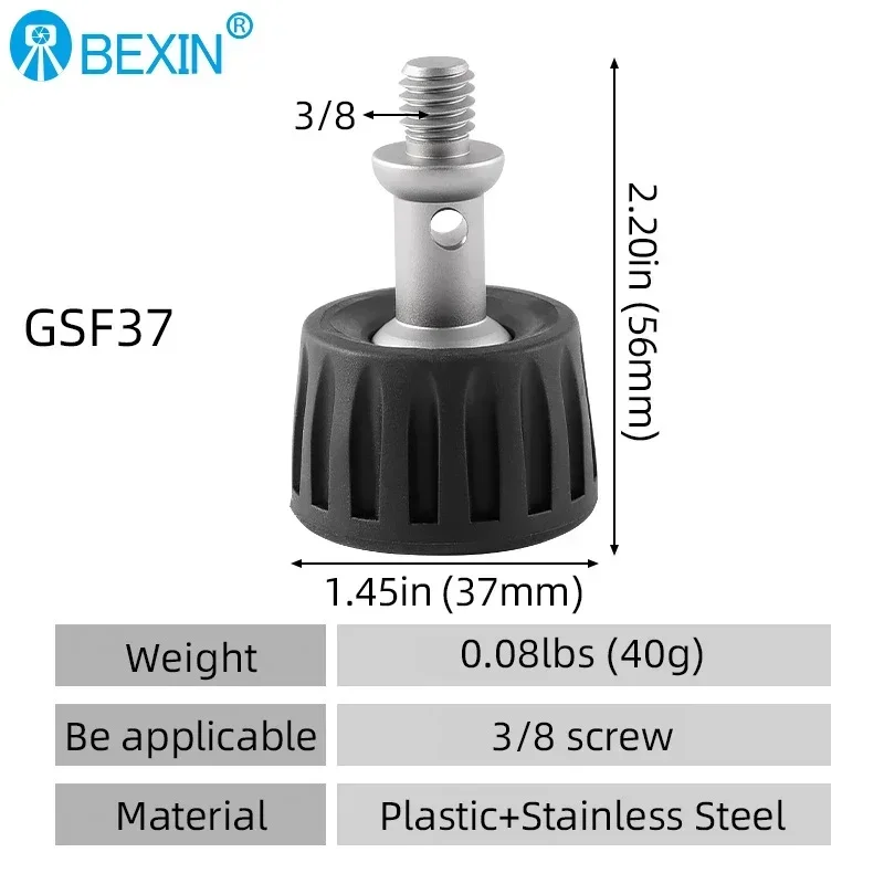 GSF34 GSF37 GSF50 GSF68 Caméra En Caoutchouc Monopode Trépied Coussinet De Pied 3/8 Pouces Anti-dérapant Libération Coussinet De Pied Pour Trépied Monopode Jambe