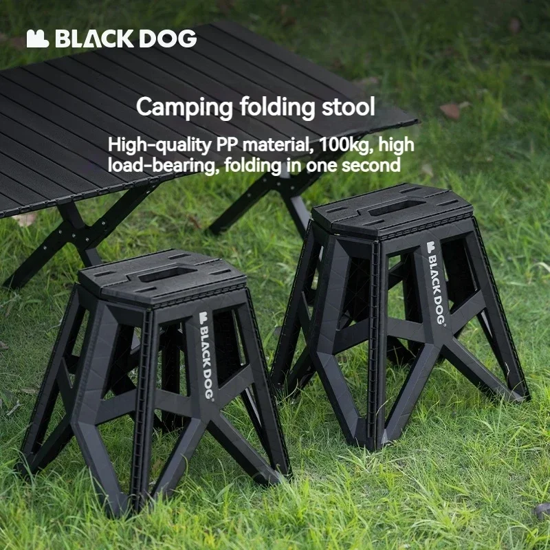 Folding Stool Outdoor Camping Ultralight Travel Fishing Beach Chair Small Stool Stable Portable Furniture Naturehike BLACKDOG
