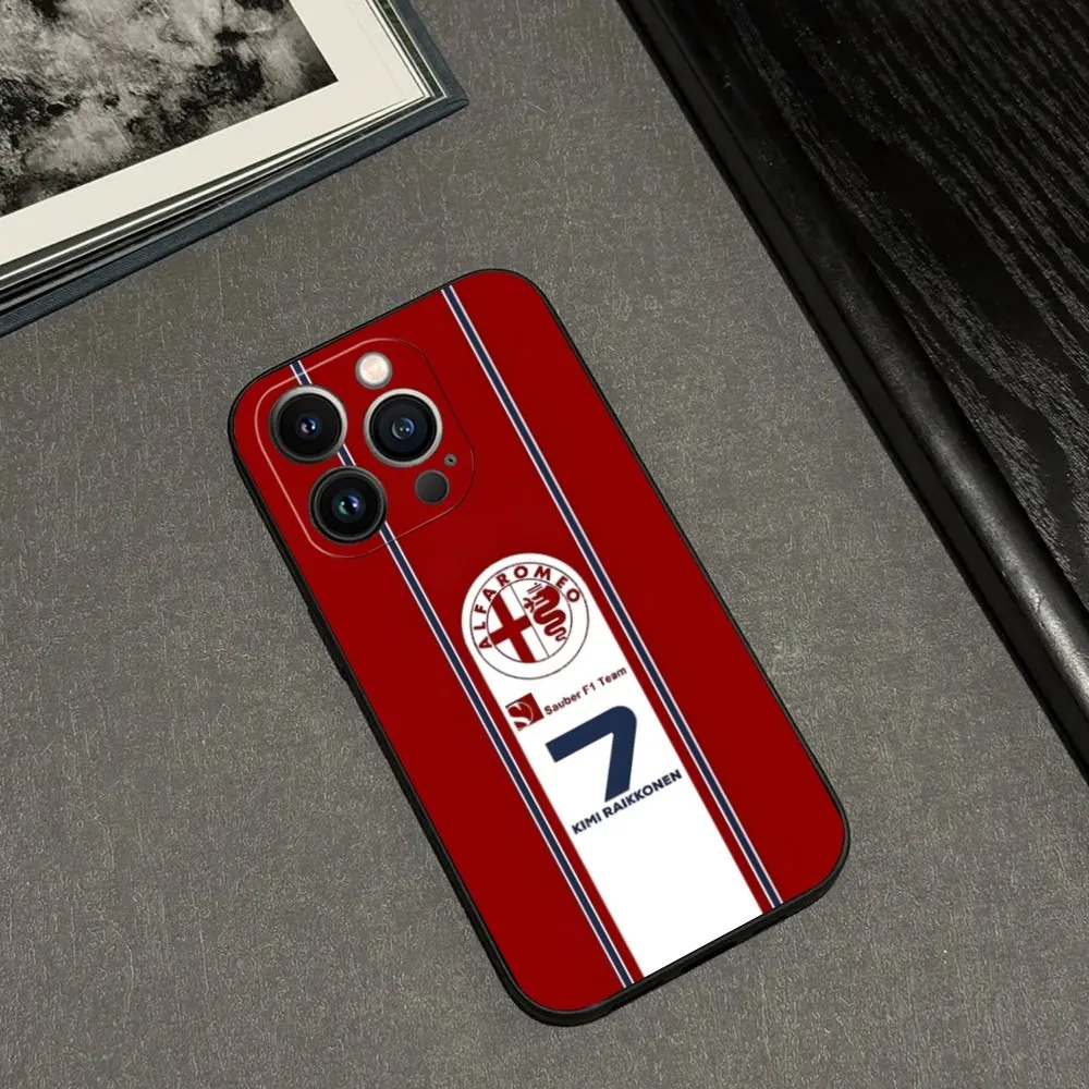 Custodia Per Telefono A-Alfa R-Romeo Per Iphone 15 14 13 12 11 Mini Pro Max Plus Custodia Protettiva Antiurto Per Cover Posteriore