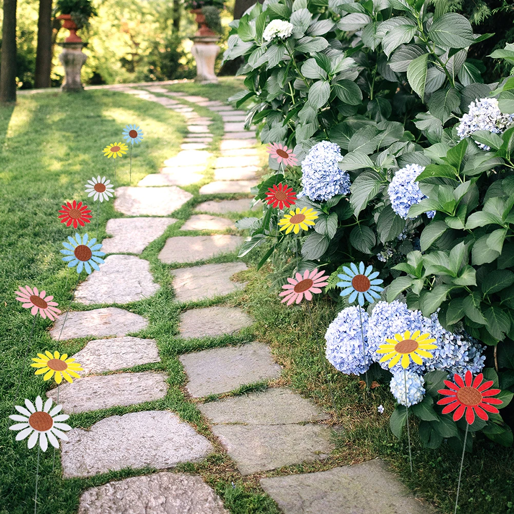 

Plants Pot Flower Stakes Indoor Yard Garden 5PCS Bed Garden Decor Durable Non Woven Fabric+wire Yard Art Brand New