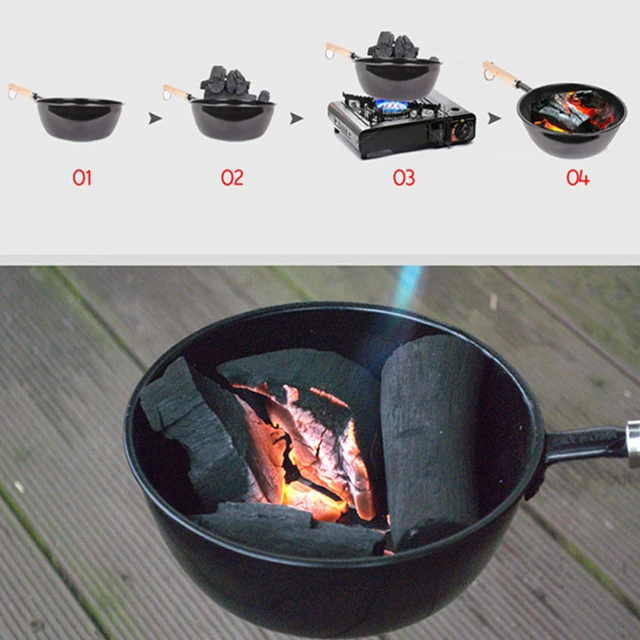 1 Db Barbecue Faszén Szerszám Égő Kültéri Kempingfelszerelés Nyári Kemping Barbecu Grillezés