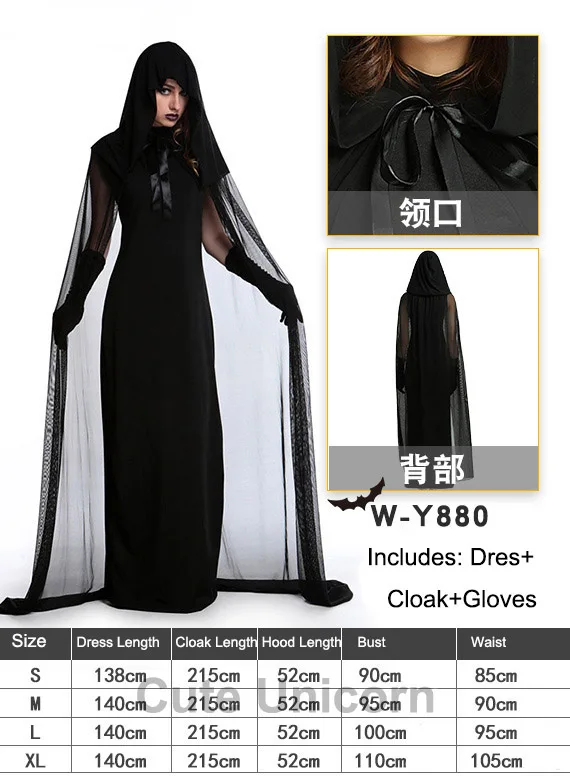 Halloween Costume Vampire Bat Ghost Witch Angel Medieval Cosplay Clothing Women's Dress Party Carnival Jumpsuit