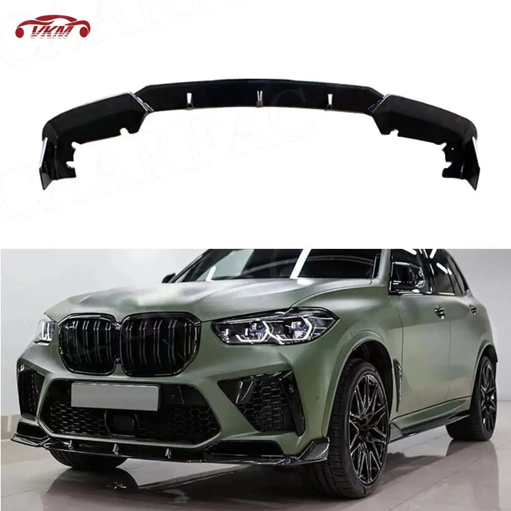 

ABS Front Bumper Lip Spoiler Body Kit Car Bumper Lip Body Kit Splitter Cover for BMW F95 X5M 2019+ 3Pcs /set