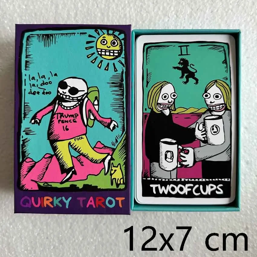 12x7cmQuirkyTarotCoverBoxDeckCardGamesWithoutPaperManual.jpg