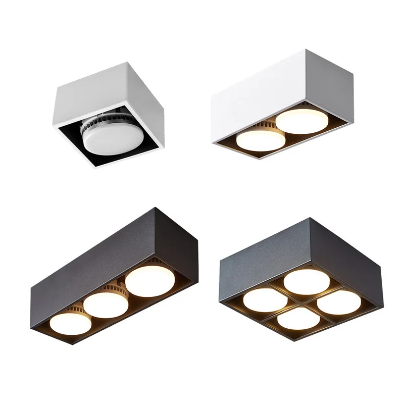 Surface Mount Not Dimmable Square Led Downlight With Replaceable Gx53