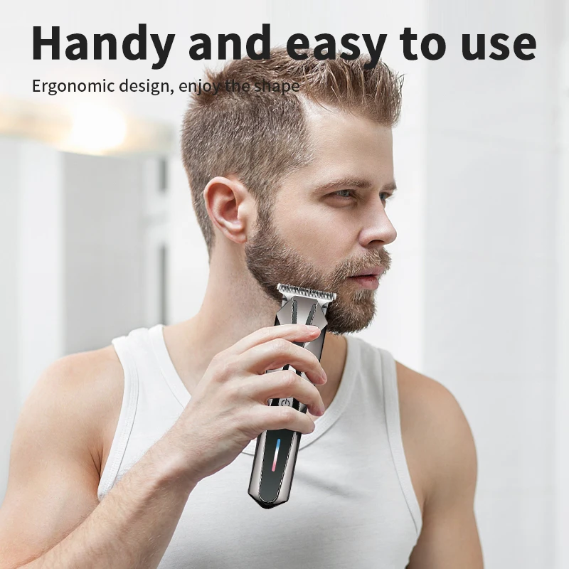 WAIKIL Professional men's hair clipper professional machine clipper USB rechargeable electric scissors Cordless hair trimmer 3