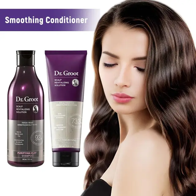 Dr.Groot Anti-Hair Loss Thickening Moisturizing & Smoothing Shampoo & Conditioner Remove Dandruff Oil Control Hair Care