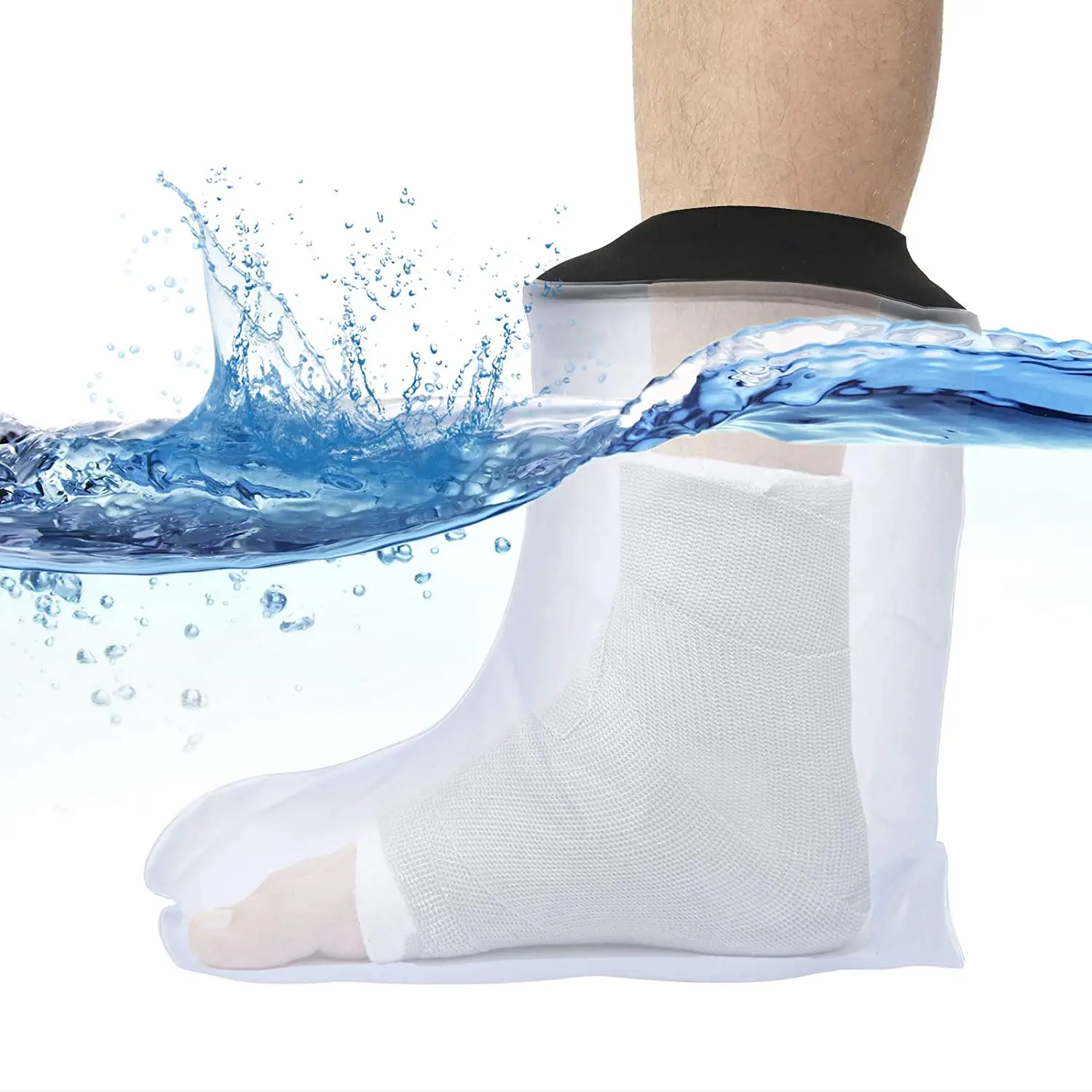 Waterproof Cast Cover Leg for Adult Ankle Shower Bath Watertight Foot Protector Wounds for Swimming Bath Accessories 3