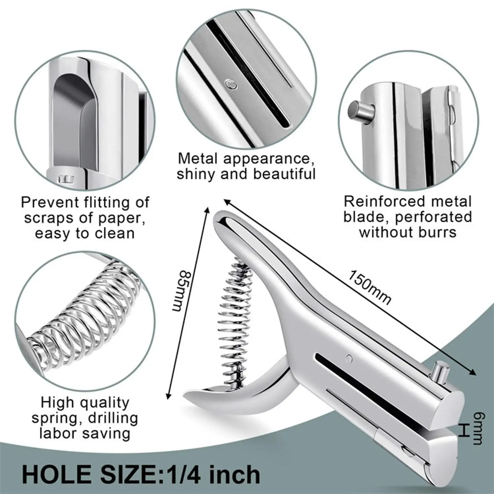 

1 4 inch Single Hole Punch for Office Photo Studios Handmade Paper Punch