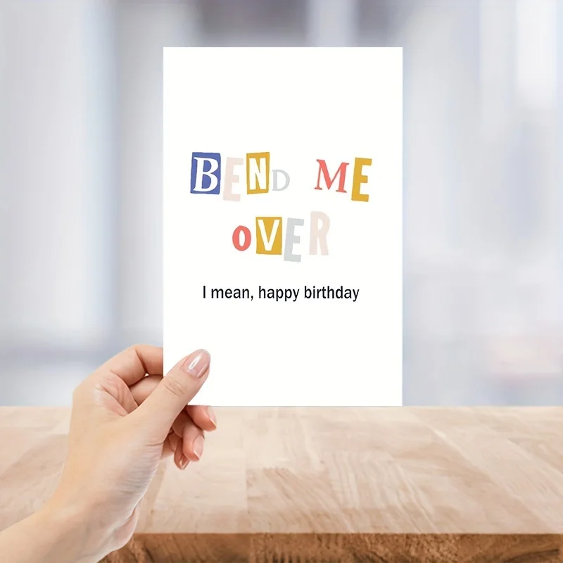 Gift Party Invitation Greeting Cards Happy Birthday Thank You DIY Decoration Blank Folding Message Card With Envelope