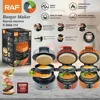 Mini Electric Burger Sandwich Maker Machine Non Stick 220V 110V Toaster Grill Baking Pancake Pan for Bread Kitchen Home 5