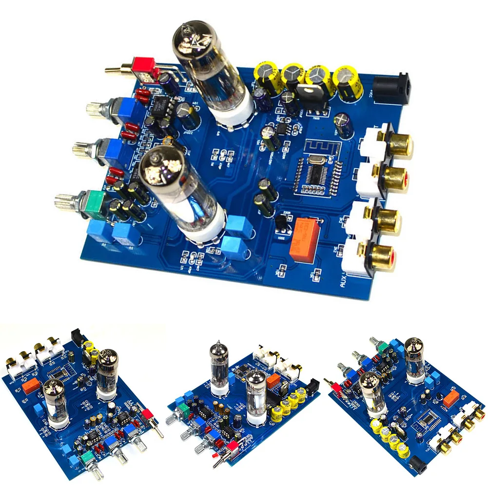 

Preamplifier Magnifying Plate Audio DC12V Household Low Current Replacement Sound Board 4.2 UF/25V 6J5 HiFi