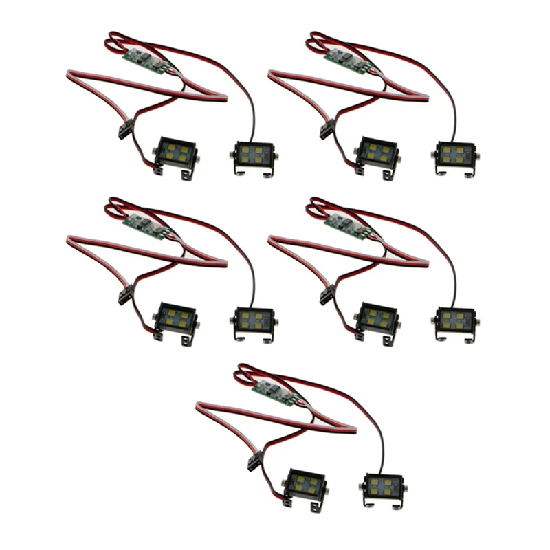 

5 пар, радиоуправляемые фары для внедорожника 1/10 RC Crawler Traxxas TRX4 Axial SCX10 RC4WD D90 TF2